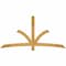 Ekena Millwork Davenport Rough Sawn Timber Gable Bracket, Western Red Cedar, 84"W x 42"H x 2"D x 4"F, 12/12 Pitch GBW084X42X0204DAV00RWR - alternate 1